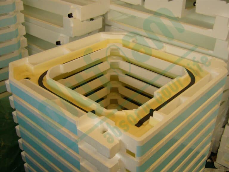 Shock-absorbing foam, thermal insulation foam
