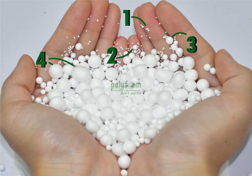 Foam beads, EPS foam, thermal insulation foam, shock-absorbing foam
