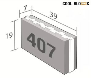 Concrete blocks, wall bricks, POLYGLOSS 3 bricks, coolblock