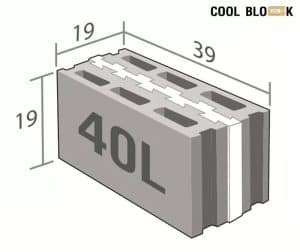 Concrete blocks, wall bricks, POLYGLOSS 3 bricks, coolblock